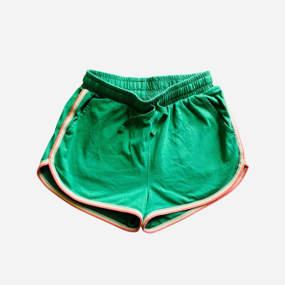 Tea Collection Green Retro Shorts with Elastic Waistband